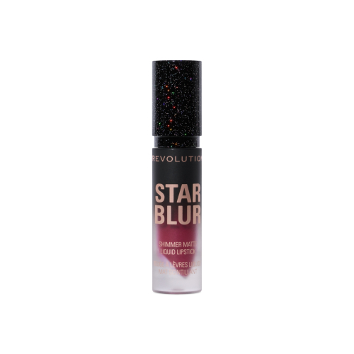 Makeup Revolution – Matter flüssiger Lippenstift mit Schimmer Star Blur – Crimson Envy