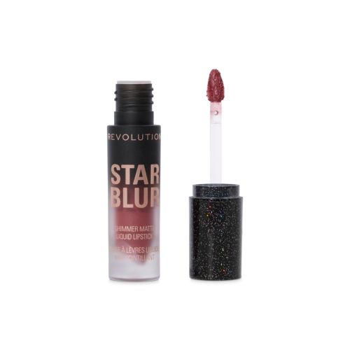 Makeup Revolution – Matter flüssiger Lippenstift mit Schimmer Star Blur – Moonlit Rose