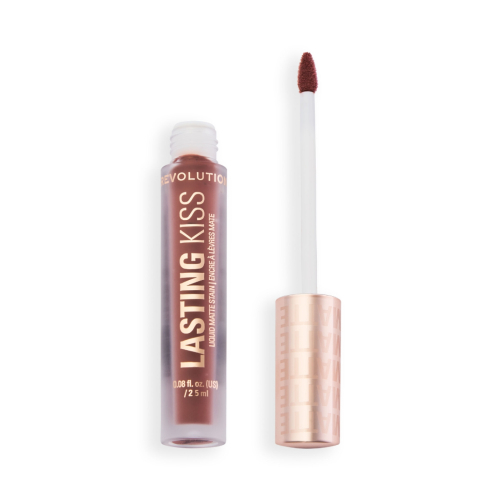 Makeup Revolution - Matter Flüssig-Lippenstift Lasting Kiss - Spiced Brown