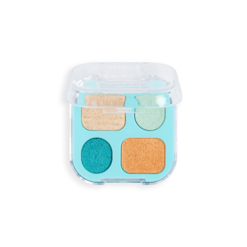 Makeup Revolution - *Poolside* - Mini-Lidschattenpalette Bouncy Pop - Aqua Splash