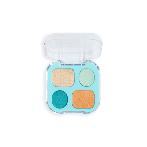 Makeup Revolution - *Poolside* - Mini-Lidschattenpalette Bouncy Pop - Aqua Splash
