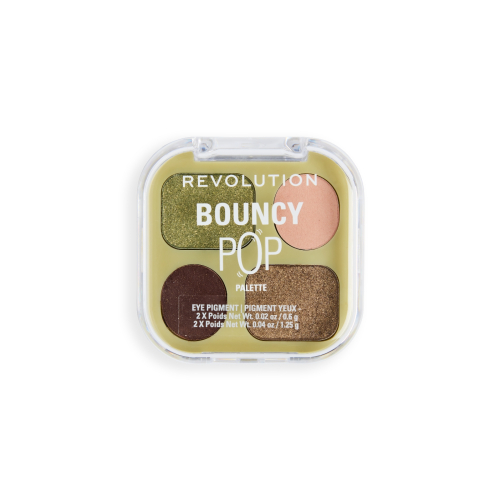 Makeup Revolution - Mini-Lidschattenpalette Bouncy Pop - Evergreen