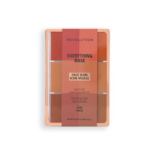 Makeup Revolution - Face Palette Everything Base Face Icon Complexion - Dark