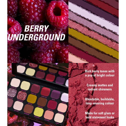 Makeup Revolution - Lidschattenpalette Forever Flawless - Berry Underground