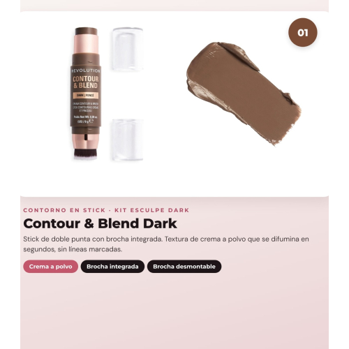Makeup Revolution - Konturstift-Set Reloaded Contour & Blend - Light + Highlighter Jelly Glass Halo - Golden Glow + Highlighter-Pinsel Soft Focus Create - R6