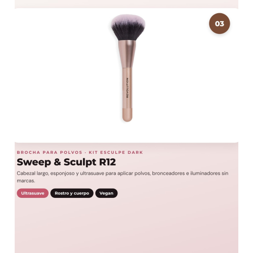 Makeup Revolution - Konturstift-Set Reloaded Contour & Blend - Light + Highlighter Jelly Glass Halo - Golden Glow + Highlighter-Pinsel Soft Focus Create - R6