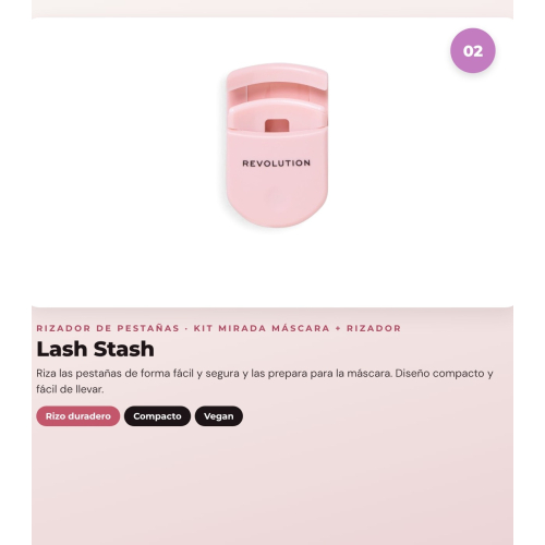 Makeup Revolution - Set mit Wimperntusche Wispify False Lash + Wimpernzange Lash Stash