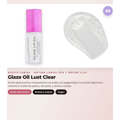Makeup Revolution - Set aus Lippenmaske Juicy Peptide Pudding - Sugar Swirl Lilac + Lippenbalsam Juicy Peptide - Spice + Lippenöl Glaze Oil - Lust Clear