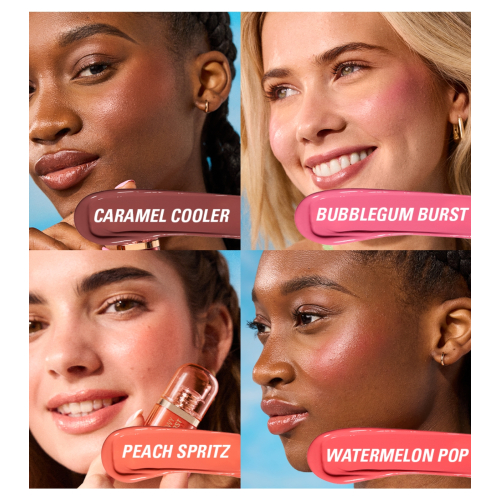 Makeup Revolution - *Super Dewy*  – Flüssiges Rouge Blush burst - Rose all day dusty pink