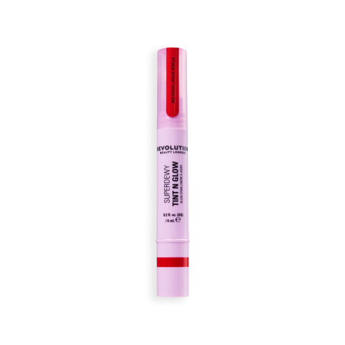 Makeup Revolution - *Super Dewy* - Flüssiger Blush Tint N Glow - Red Rouge