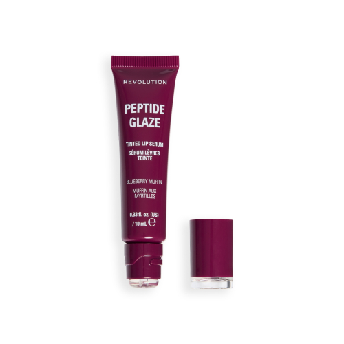 Makeup Revolution - Lippenfarbe mit Serum Peptide Glaze - Blueberry Muffin