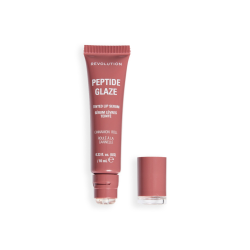 Makeup Revolution - Lippenfarbe mit Serum Peptide Glaze - Cinnamon Roll
