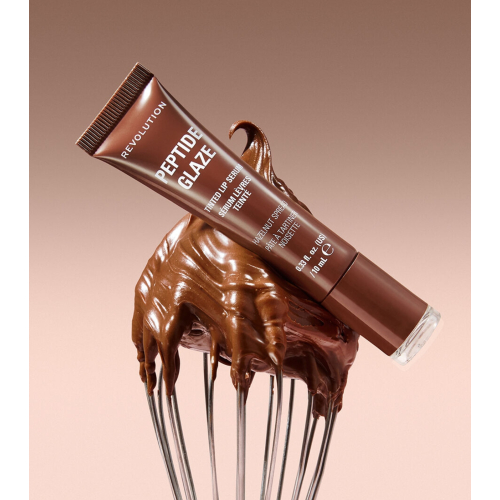 Makeup Revolution - Lippenfarbe mit Serum Peptide Glaze - Hazelnut Spread