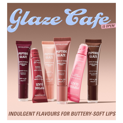 Makeup Revolution - Lippenfarbe mit Serum Peptide Glaze - Raspberry Crush