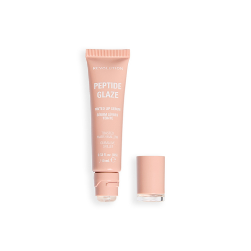 Makeup Revolution - Lippenfarbe mit Serum Peptide Glaze - Toasted Marshmallow