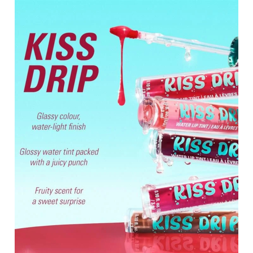 Makeup Revolution - Lip Tint Kiss Drip Water - Cherry Glace