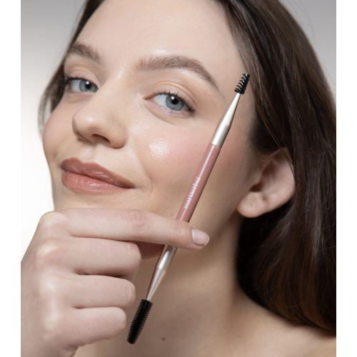 Maria Orbai - Doppelseitiger Augenbrauen- und Wimpernpinsel Soft Vegan Brush Brownie