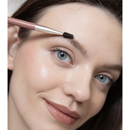 Maria Orbai - Doppelseitiger Augenbrauen- und Wimpernpinsel Soft Vegan Brush Brownie