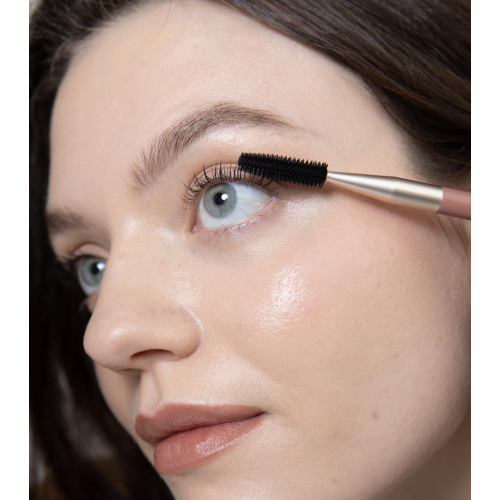 Maria Orbai - Doppelseitiger Augenbrauen- und Wimpernpinsel Soft Vegan Brush Brownie