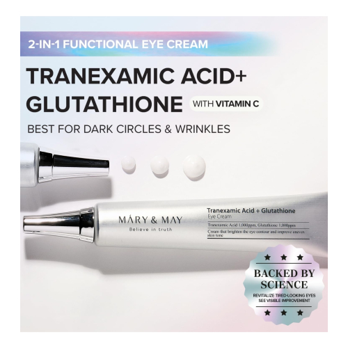 Mary & May - Augenkonturcreme Tranexamic Acid+ Glutathion