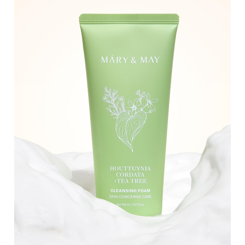 Mary & May - Reinigungs-Schaum für das Gesicht mit reinigender Wirkung Houttuynia Cordata + Tea Tree