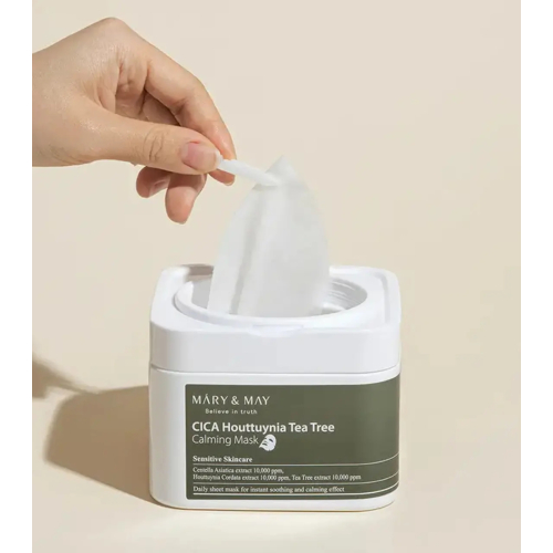 Mary & May - Cica Houttuynia Tea Tree Maske - 30ea