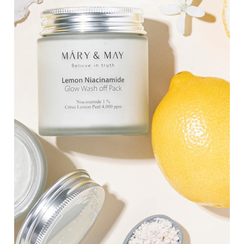Mary & May - Peeling-Gesichtsmaske Lemon Niacinamide Glow Wash off
