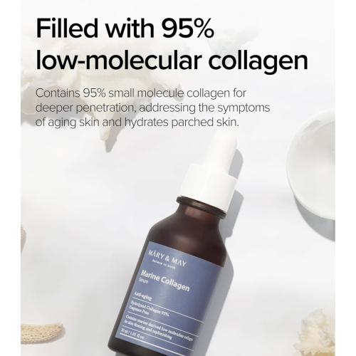 Mary & May - Anti-Falten-Gesichtsserum Marine Collagen