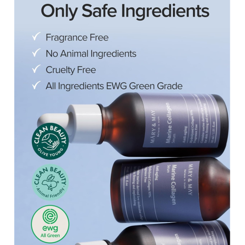 Mary & May - Anti-Falten-Gesichtsserum Marine Collagen