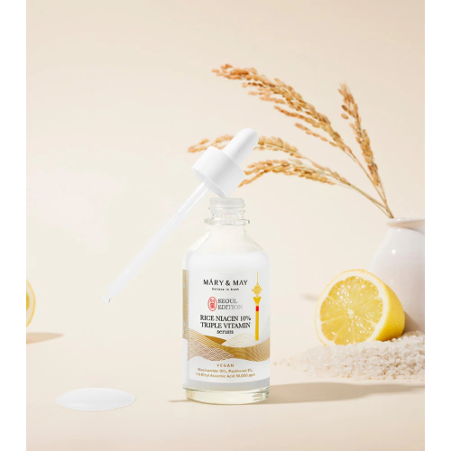 Mary & May - Aufhellendes Gesichtsserum Rice niacin 10% Triple Vitamin Serum
