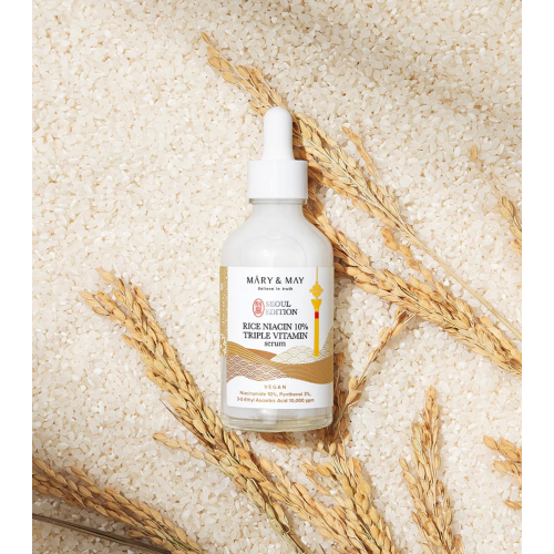 Mary & May - Aufhellendes Gesichtsserum Rice niacin 10% Triple Vitamin Serum