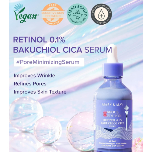 Mary & May – Gesichtsserum Retinol 0.1% Bakuchiol CICA