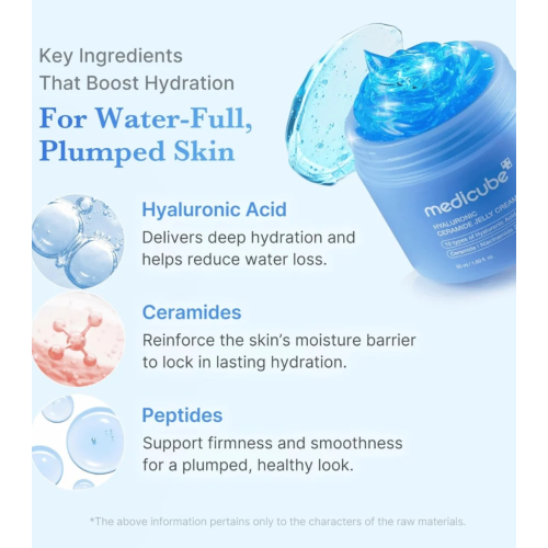 Medicube - Feuchtigkeitsspendende Gesichtscreme Hyaluronic Aqua Cooling Ceramide Jelly
