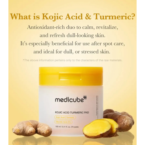 Medicube - *Kojic Acid* - Aufhellende Pads mit Kojisäure und Kurkuma - 70pads