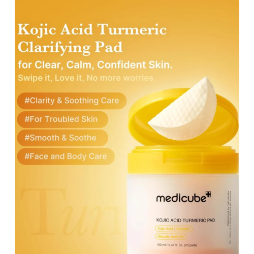 Medicube - *Kojic Acid* - Aufhellende Pads mit Kojisäure und Kurkuma - 70pads