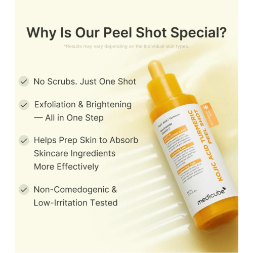 Medicube - *Kojic Acid* - Peeling-Gesichtsbeleuchter Kojic Acid Turmeric Peel Shot
