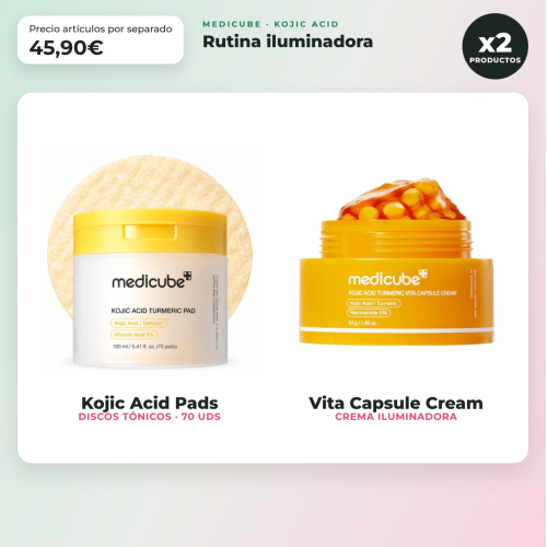 Medicube - Kojic Acid - Aufhellende Routine (Discs + Creme)