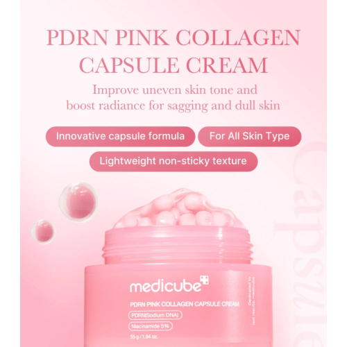 Medicube - *PDRN Pink* - Aufhellende Gesichtscreme Collagen Capsule Cream