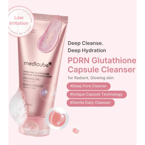 Medicube - *PDRN Pink* - Gesichtsreiniger Glutathione Capsule Foam