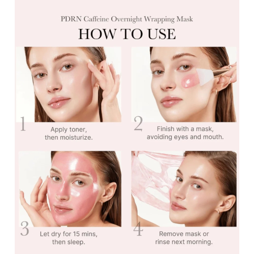 Medicube - *PDRN Pink* - Gesichtsmaske Caffeine Night Wrapping