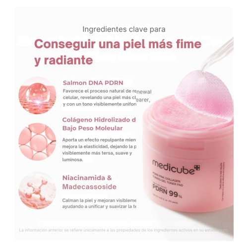 Medicube - *PDRN Pink* - Gel-Toner im Pad-Format - 70pads