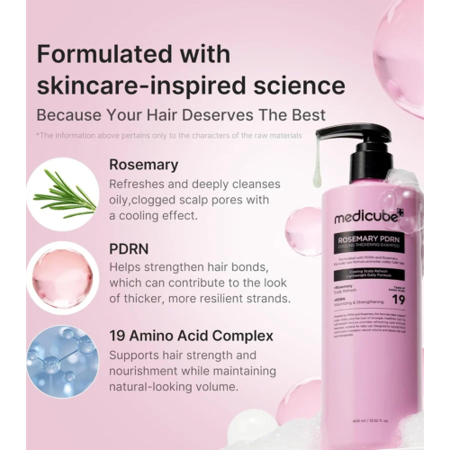 Medicube - *Rosemary PDRN* - Stärkendes Rosmarin-Shampoo