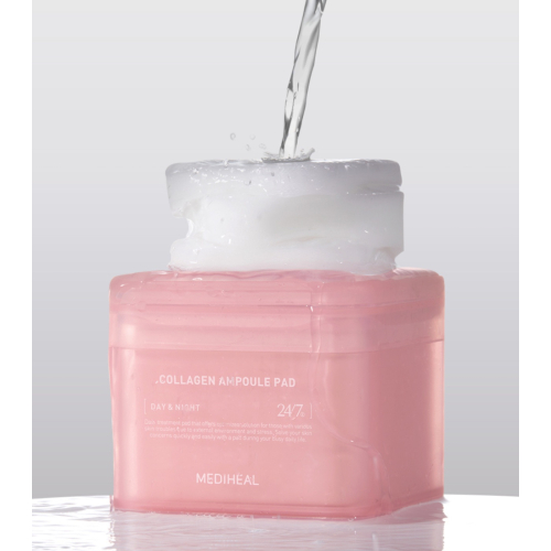 Mediheal – Gesichtswasser mit Kollagenformat pads