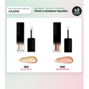 Mesauda - Pack 2 flüssige Lidschatten Galactic Shadow - 109: Milky Way + 108: Andromeda