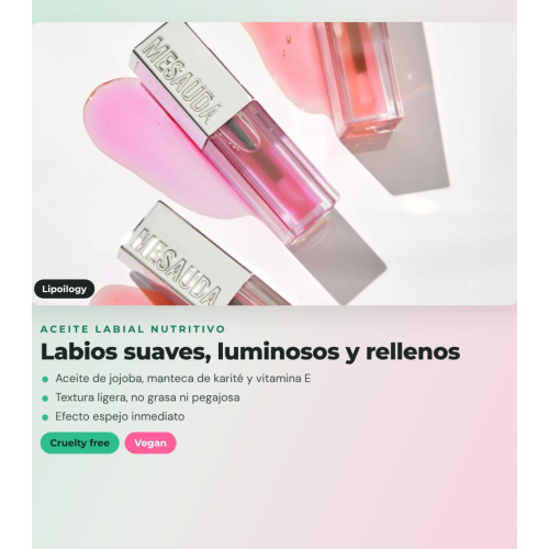 Mesauda - Duo-Pack Lippenöl Lipoilogy - 102: Pink Elixir + 103: Ruby Fusion