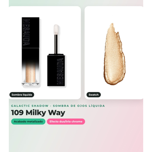 Mesauda - Pack Augen Galactic Shadow 109: Milky Way + Drawmatic Shadow 111: Bronzed + Mascara Femuline
