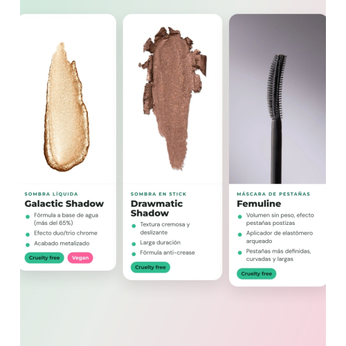Mesauda - Pack Augen Galactic Shadow 109: Milky Way + Drawmatic Shadow 111: Bronzed + Mascara Femuline