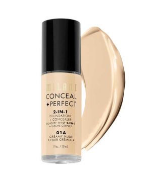 Milani - Foundation Conceal+Perfect 2-in-1 - 01A: Creamy Nude