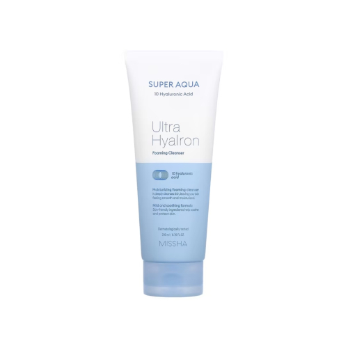 Missha - *Super Aqua* – Reinigungsschaum mit Hyaluronsäure Ultra Hyalron