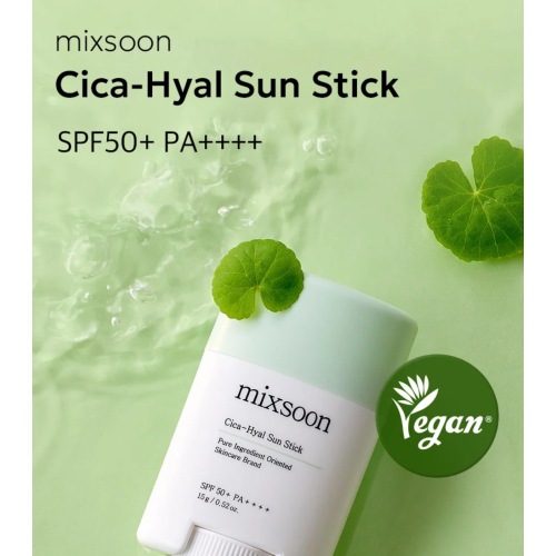 Mixsoon - Sonnenschutz für das Gesicht im Stick Cica Hyal SPF50+ PA++++